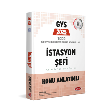 Data Yayınları 2025 GYS TCDD İstasyon Şefi Konu Anlatımlı