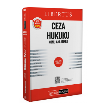 KPSS A Grubu Libertus Ceza Hukuku Konu Anlatımlı Pegem Akademi