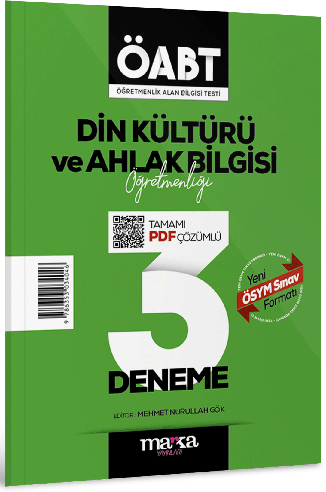 2025 ÖABT Din Kültürü ve Ahlak Bilgisi Öğretmenliği Tamamı Çözümlü 3 Deneme Marka Yayınları