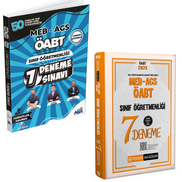 Dizgi Kitap 2026 Meb Ags ÖABT Sınıf Öğretmenliği 7 Deneme ve Sınıf Öğretmenliği 7 Deneme Pegem Yayınları Seti
