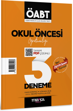 2025 ÖABT Okul Öncesi Öğretmenliği Tamamı Çözümlü 3 Deneme Marka Yayınları