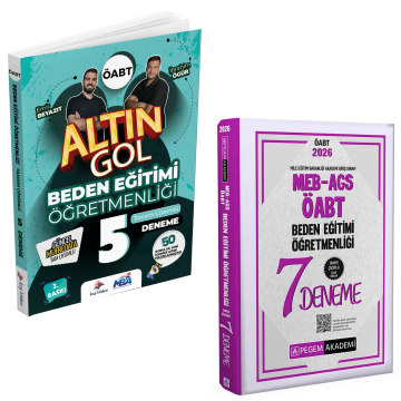 Dizgi Kitap 2026 MEB-AGS ÖABT Beden Eğitimi Öğretmenliği Altın Gol 5 Deneme ve Pegem Yayınları Beden Eğitimi Öğretmenliği 7 Deneme Seti