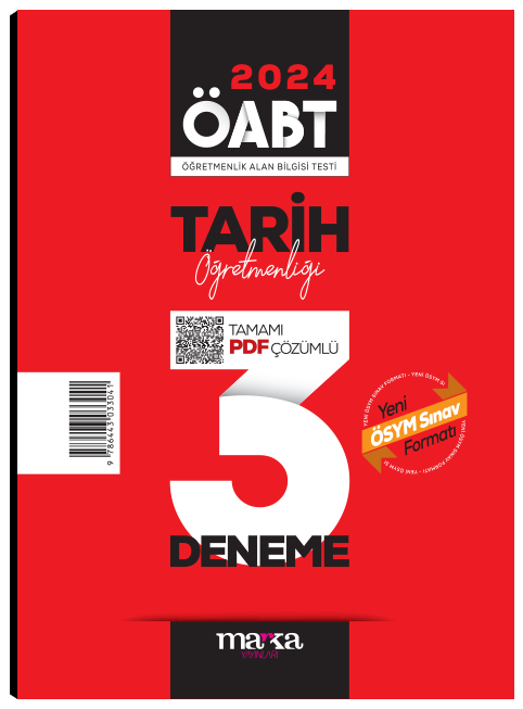 2025 ÖABT Tarih Öğretmenliği Tamamı Çözümlü 3 Deneme Marka Yayınları