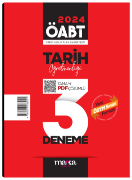 Marka Yayınları 2025 ÖABT Tarih Öğretmenliği Tamamı Çözümlü 3 Deneme