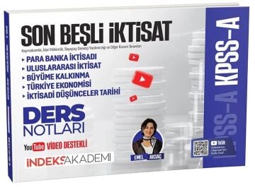 KPSS A Grubu Son Beşli İktisat Video Ders Notları - Emel Aksaç İndeks Akademi Yayıncılık