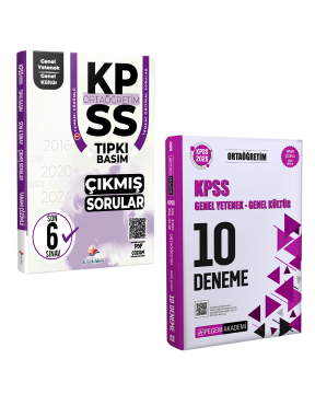 Dizgi Kitap 2026 KPSS Ortaöğretim Genel Yetenek Genel Kültür Fasiküller Halinde Son 6 Yıl PDF Çözümlü Tıpkı Basım Çıkmış Sorular ve Pegem Yayınları Tamamı Çözümlü 10 Deneme Seti