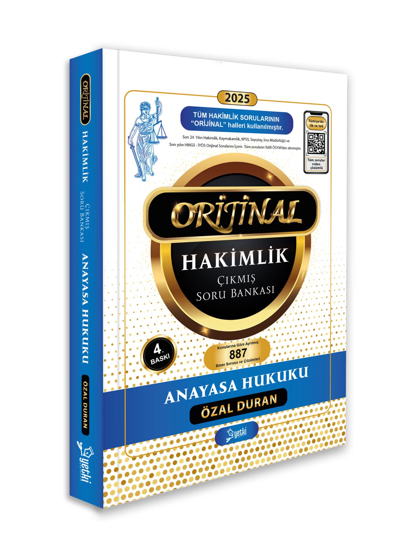 2025 Orijinal Anayasa Hukuku Hakimlik Çıkmış Soru Bankası  Yetki Yayınları