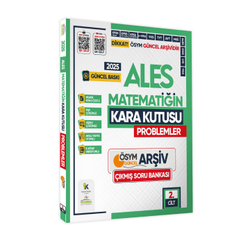 2025 ALES MATEMATİK Kara Kutu 2.Cilt PROBLEMLER ÖSYM Çıkmış Soru Bankası Video/PDF Çözümlü İnformal Yayınları