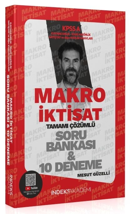 2025 KPSS A Grubu Makro İktisat Soru Bankası ve 10 Deneme Çözümlü - Mesut Güzelli İndeks Akademi Yayıncılık