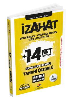 Dizgi Kitap 2024  İzahat Vergi Hukuku, Vergi Usul Hukuku, Türk Vergi Sistemi Çıkmış Soru Destekli Tamamı Çözümlü Soru Bankası Enes Eslem İsmail Bayer