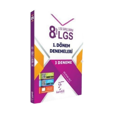 Karekök Yayınları 8. Sınıf LGS Tüm Dersler 1. Dönem 3 Deneme