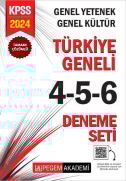 2024 KPSS Genel Yetenek Genel Kültür Tamamı Çözümlü Türkiye Geneli 4-5-6 (3'lü Deneme Seti)