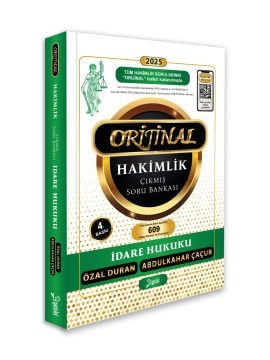2025 Orijinal İdare Hukuku Hakimlik Çıkmış Soru Bankası Yetki Yayınları