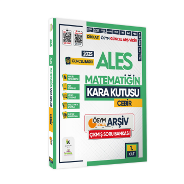 2025 ALES Matematik Kara Kutu 1.Cilt CEBİR ÖSYM Çıkmış Soru Bankası K. Özetli Video/PDF Çözümlü İnformal Yayınları