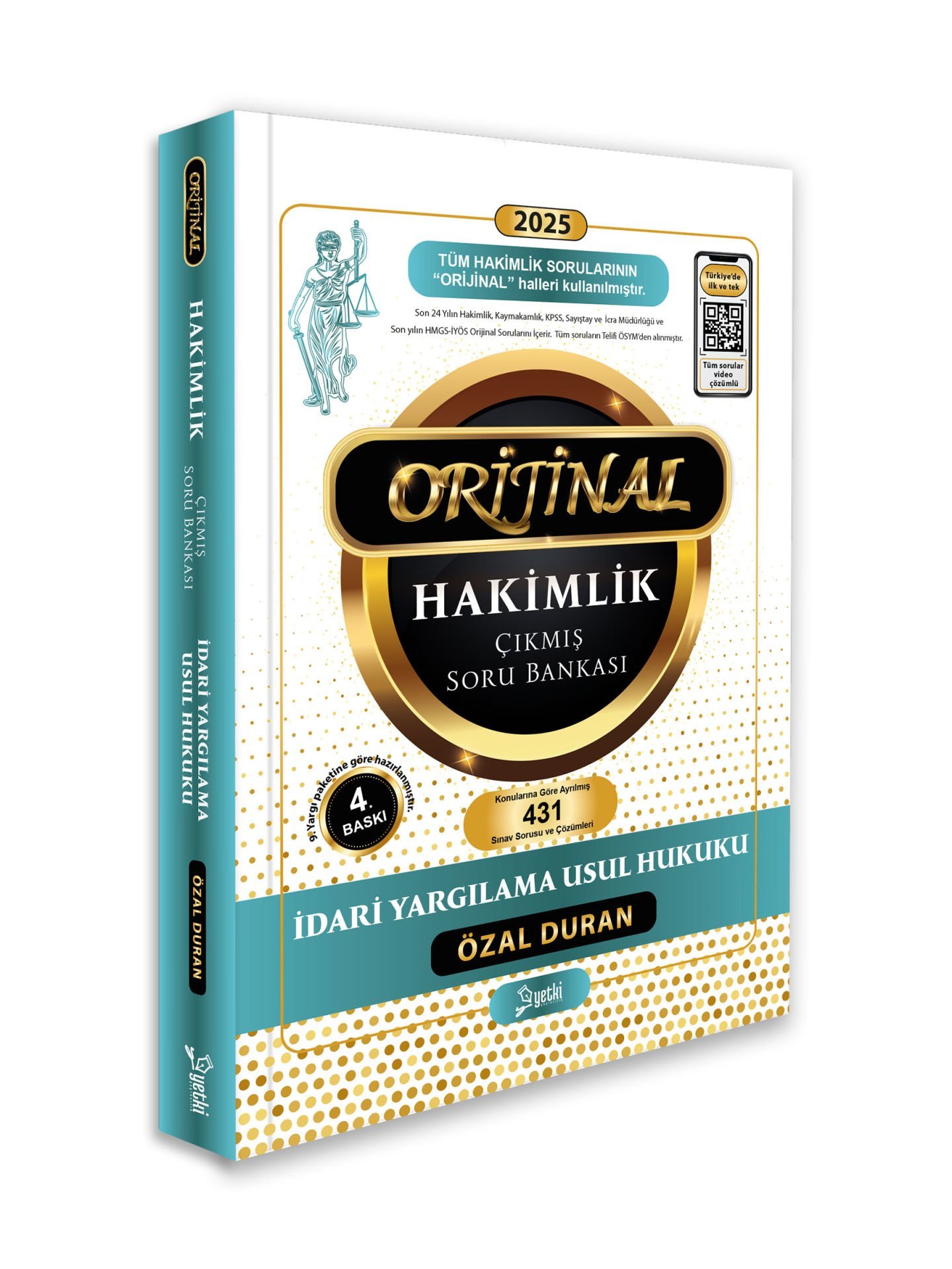 2025 Orijinal İdari Yargılama Hukuku Hakimlik Çıkmış Soru Bankası Yetki Yayınları