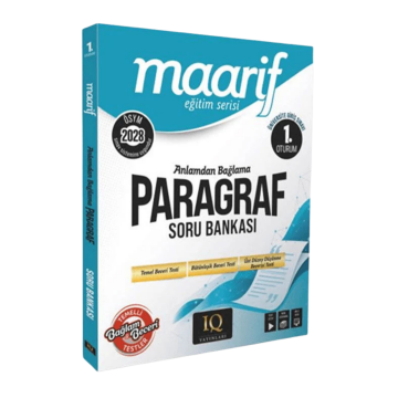 IQ Yayınları 2028 TYT Paragraf Anlamdan Bağlama Maarif Soru Bankası 1. Oturum