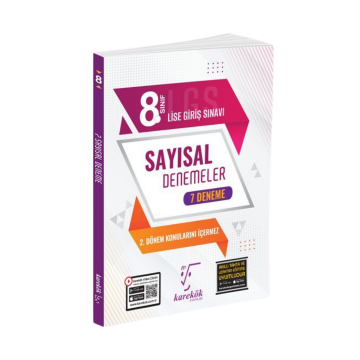 Karekök Yayınları 8. Sınıf LGS Sayısal 1. Dönem 7'li Deneme