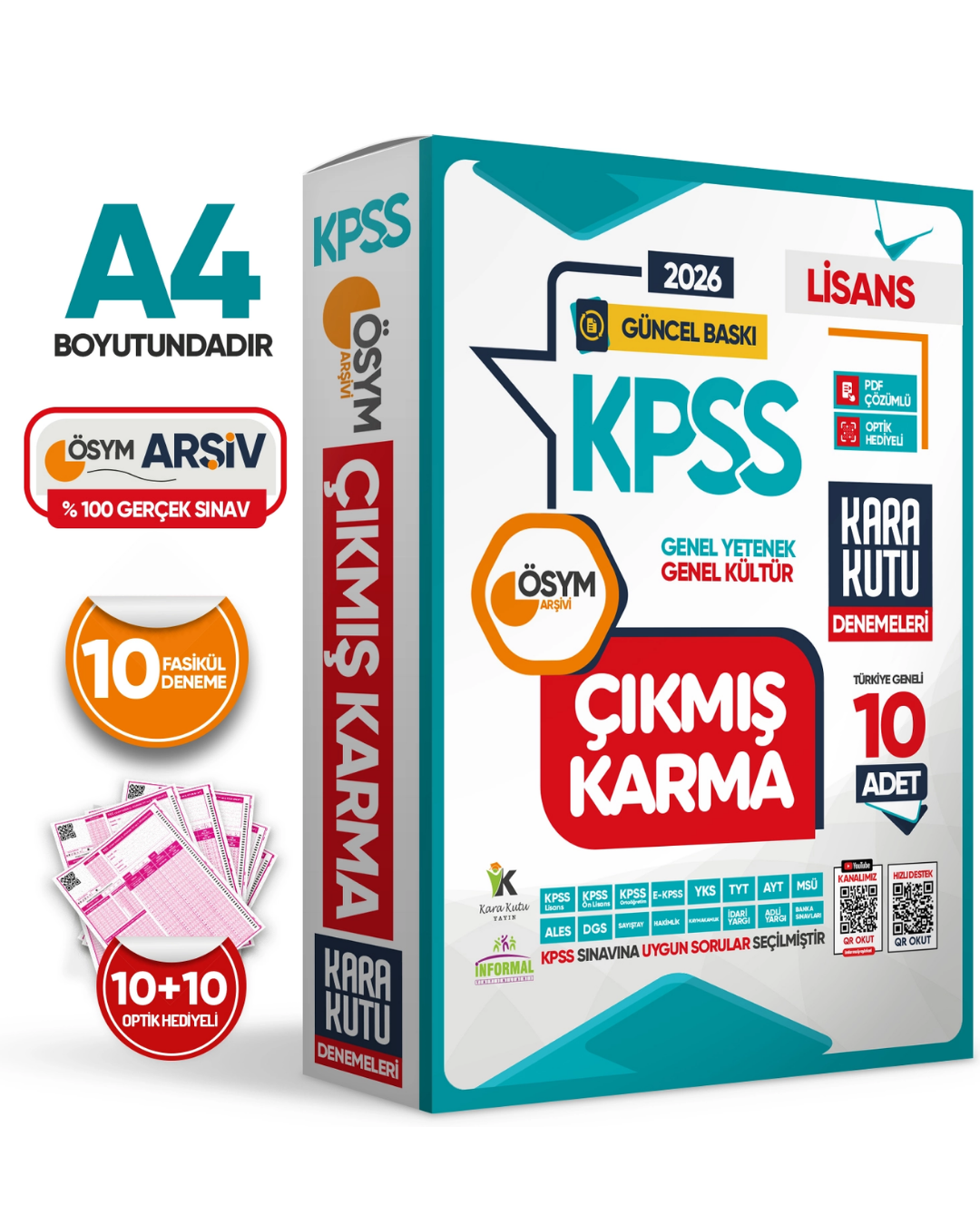 2026 KPSS Lisans Genel Kültür Genel Yetenek ÖSYM Çıkmış Karma Karakutu 10lu Deneme Dijital Çözümlü İnformal Yayınları
