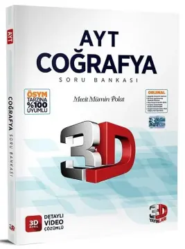 3D Yayınları AYT Coğrafya Soru Bankası