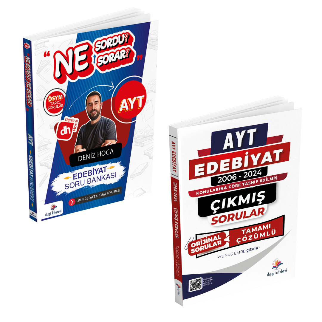Dizgi Kitap 2025 Ne Sordu Ne Sorar AYT Edebiyat Soru Bankası ve Konularına Göre Tasnif Edilmiş Tamamı PDF Çözümlü Çıkmış Sorular Seti