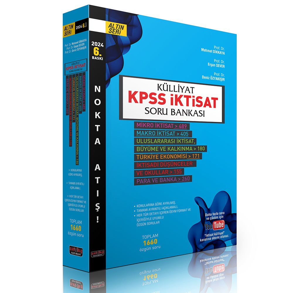 Külliyat KPSS İktisat Soru Bankası Savaş Yayınları