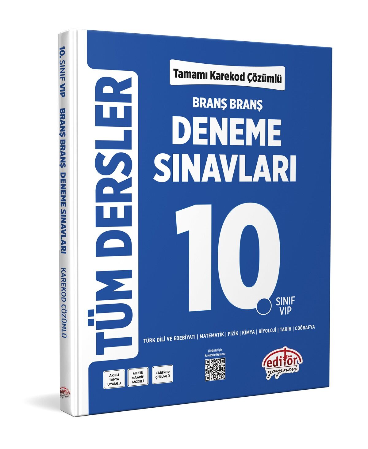 10. Sınıf Tüm Dersler Branş Branş Tamamı Çözümlü Deneme Sınavları Editör Yayınları