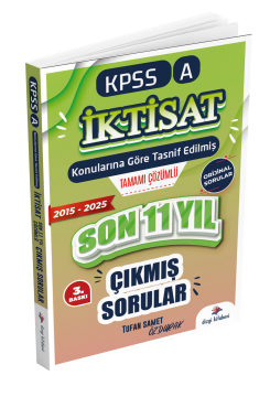 Dizgi Kitap 2026 KPSS A İktisat Konularına Göre Tasnif Edilmiş Son 11 Yıl Tamamı Çözümlü Orijinal Çıkmış Sorular (2016-2025)