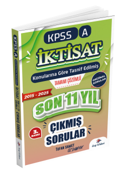 Dizgi Kitap 2026 KPSS A İktisat Konularına Göre Tasnif Edilmiş Son 11 Yıl Tamamı Çözümlü Orijinal Çıkmış Sorular (2016-2025)