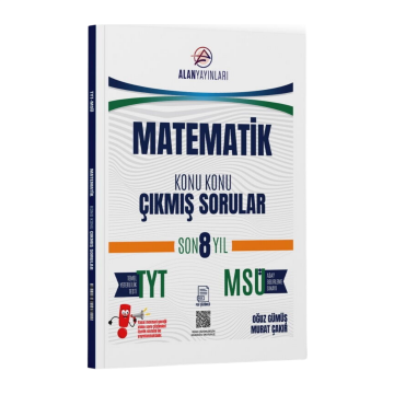 Alan Yayınları TYT MSÜ Matematik Konu Konu Çıkmış Sorular Son 8 Yıl