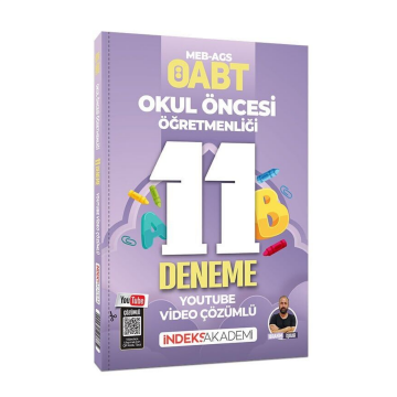 İndeks Akademi Yayıncılık 2026 ÖABT MEB-AGS Okul Öncesi Öğretmenliği 11 Deneme Youtube Video Çözümlü - İbrahim İşkar