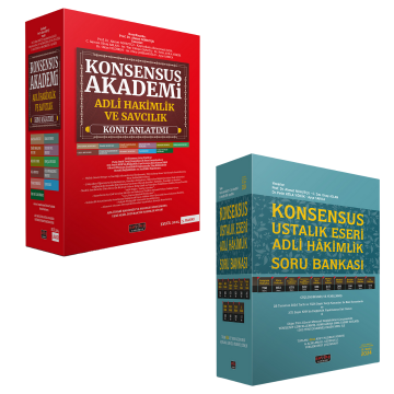 2024 Konsensus Adli Hakimlik Konu Anlatımı ve Soru Bankası Seti Savaş Yayınları