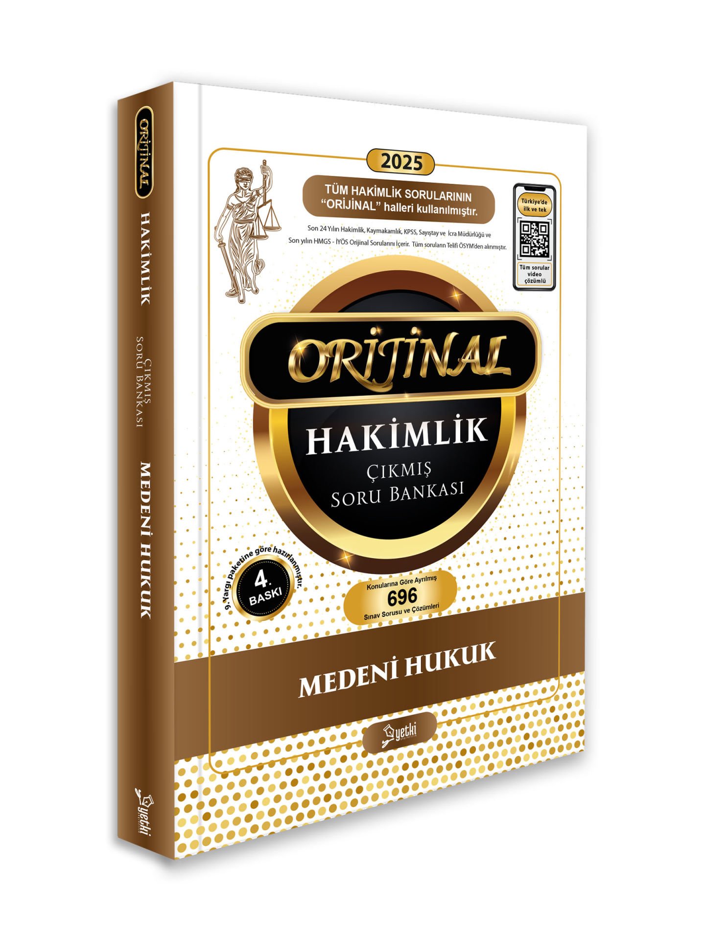 2025 Orijinal Medeni Hukuk Hakimlik Çıkmış Soru Bankası Yetki Yayınları