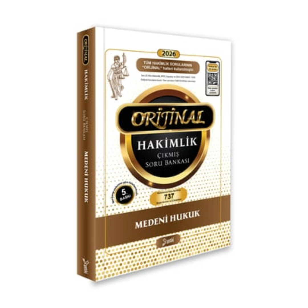 2026 Orijinal Medeni Hukuk Hakimlik Çıkmış Soru Bankası Yetki Yayınları