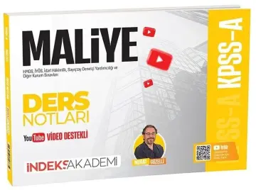 KPSS A Grubu Maliye Video Ders Notları - Murat Güzelli İndeks Akademi Yayıncılık