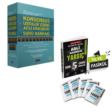 2024 Konsensus Ustalık Eseri Adli Hakimlik Soru Bankası ve Yargıç Son 5 Yıl Çıkmış Sorular Seti