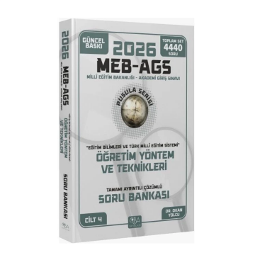2026 MEB AGS Eğitim Bilimleri Öğretim Yöntem ve Teknikleri Soru Bankası Çözümlü Pusula Serisi CBA Yayınları
