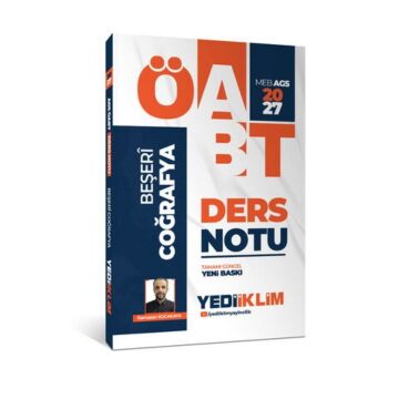 Yediiklim Yayınları 2027 MEB AGS ÖABT Beşeri Coğrafya Ders Notu Ramazan Kocakaya