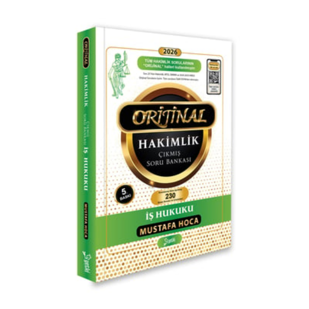 2026 Orijinal İş Hukuku Hakimlik Çıkmış Soru Bankası Yetki Yayınları