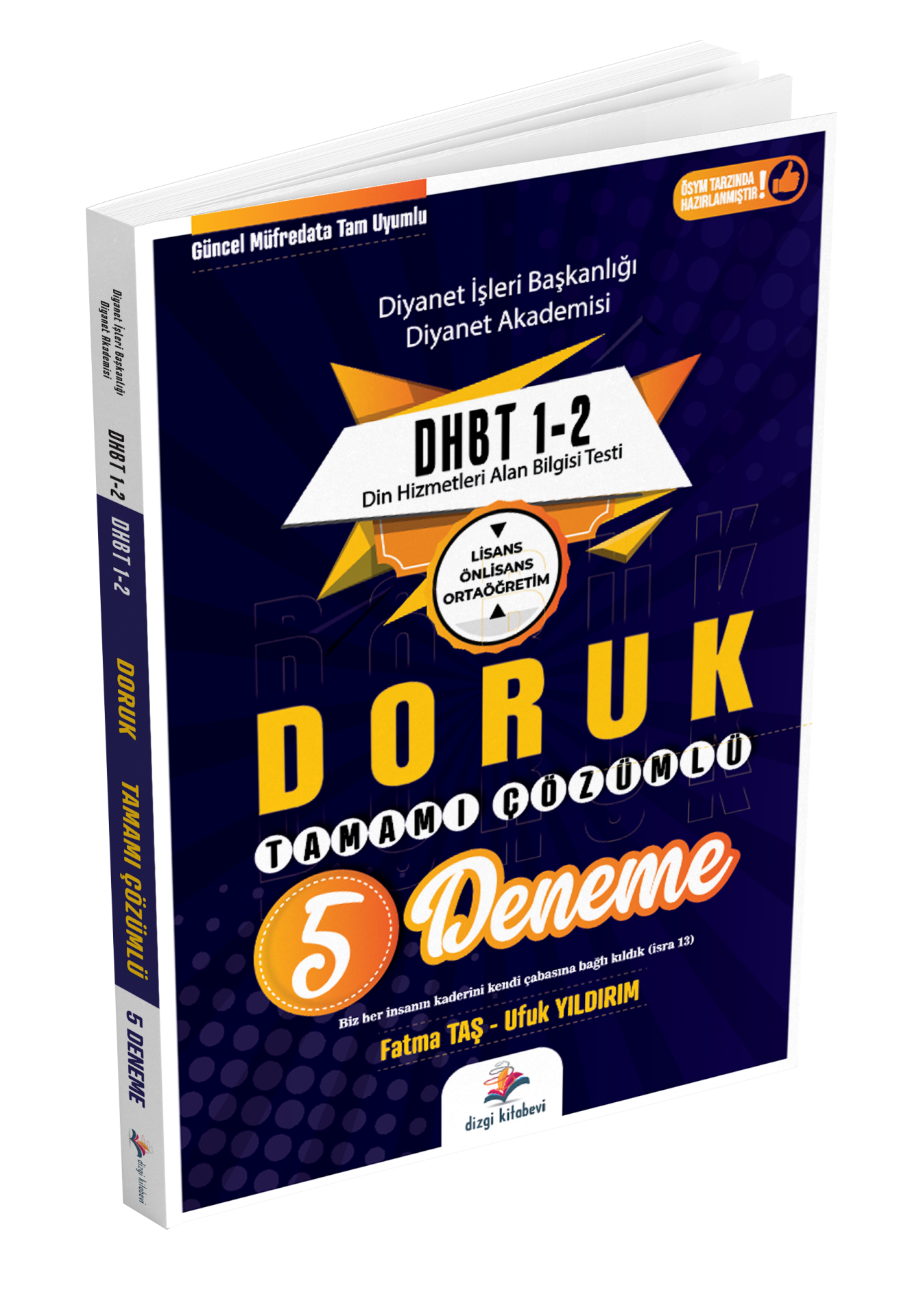 Dizgi Kitap Dhbt Tamamı Çözümlü 5 Deneme Sınavı 2024