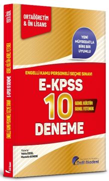 Özdil Akademi EKPSS Lise Ortaöğretim Ön Lisans 10 Deneme Özdil Akademi  Yayınları