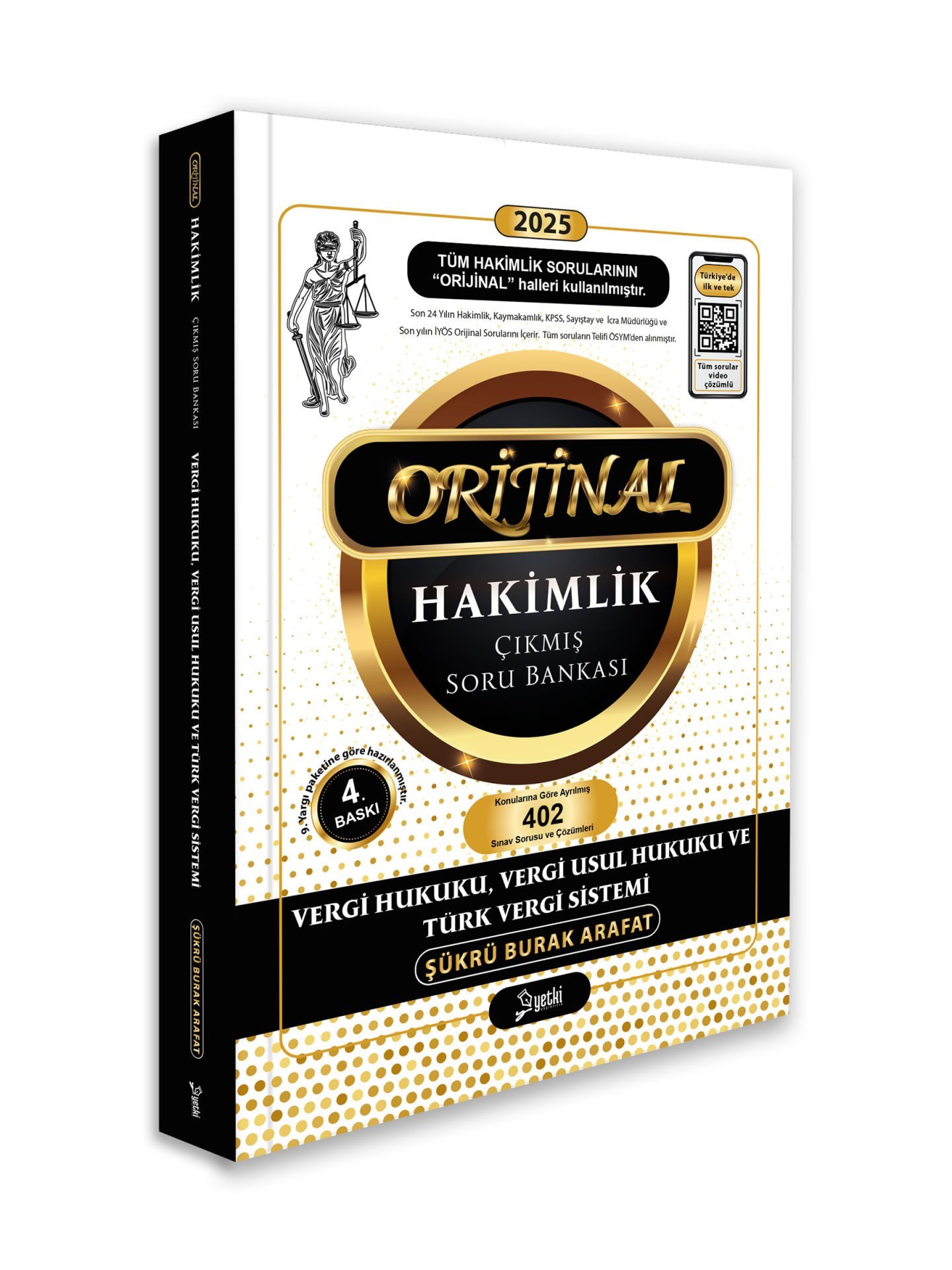 2025 Orijinal Vergi Hukuku, Vergi Usul Hukuku ve Türk Vergi Sistemi Hakimlik Çıkmış Soru Bankası Yetki Yayınları