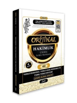 2025 Orijinal Vergi Hukuku, Vergi Usul Hukuku ve Türk Vergi Sistemi Hakimlik Çıkmış Soru Bankası Yetki Yayınları