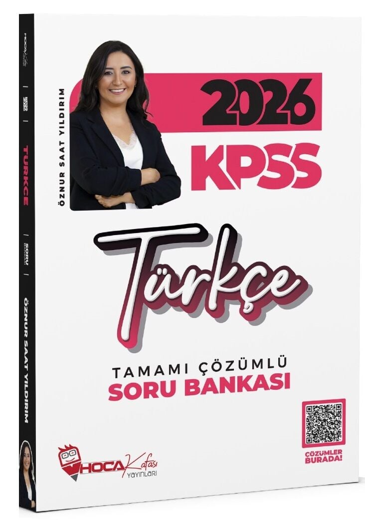 Hoca Kafası 2026 KPSS Türkçe Soru Bankası Çözümlü - Öznur Saat Yıldırım Hoca Kafası Yayınları