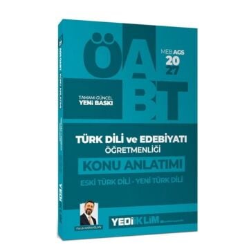 Yediiklim Yayınları 2027 MEB-AGS ÖABT Türk Dili ve Edebiyatı Öğretmenliği Eski Türk Dili Yeni Türk Dili Konu Anlatımı - Faruk Karaaslan