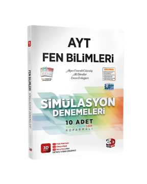 3D Yayınları AYT Fen Bilimleri Simülasyon 10 Deneme