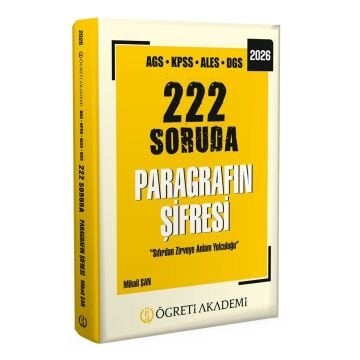 2026 AGS KPSS ALES DGS 222 Soruda Paragrafın Şifresi