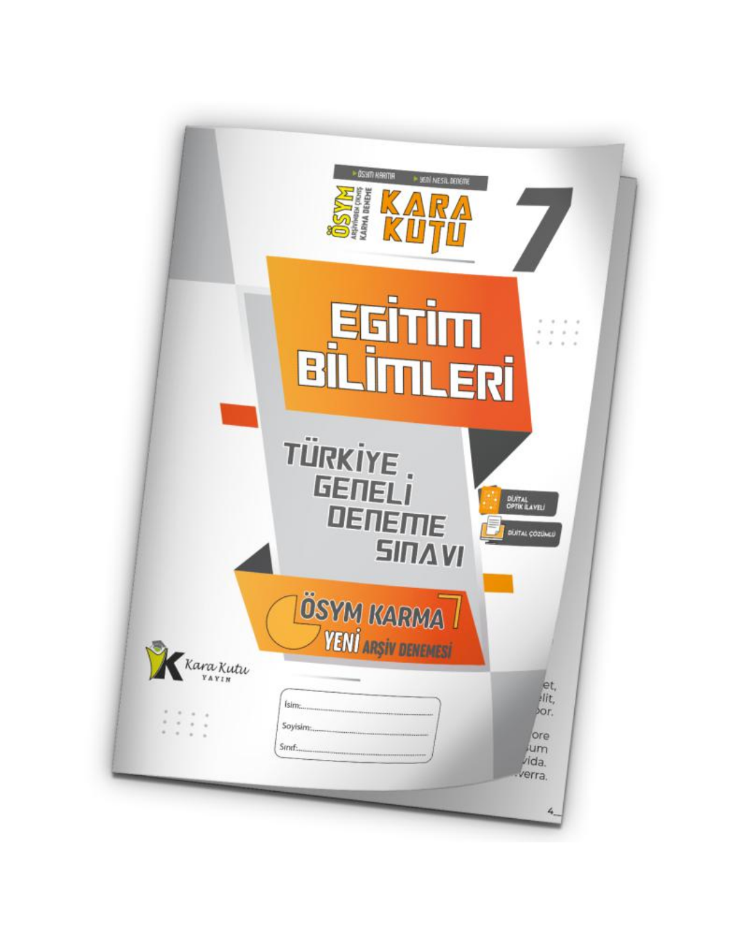 2025 KPSS EĞİTİM BİLİMLERİ ÖSYM Arşivi Karma Kara Kutu Çıkmış Soru TG D.Çözümlü Deneme 10/7.Kitapçık İnformal Yayınları
