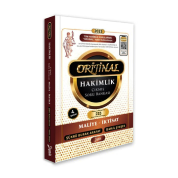 2026 Orijinal Maliye - İktisat Hakimlik Çıkmış Soru Bankası Yetki Yayınları