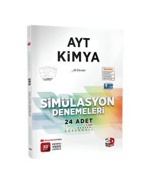 3D Yayınları AYT Kimya Simülasyon 24 Deneme