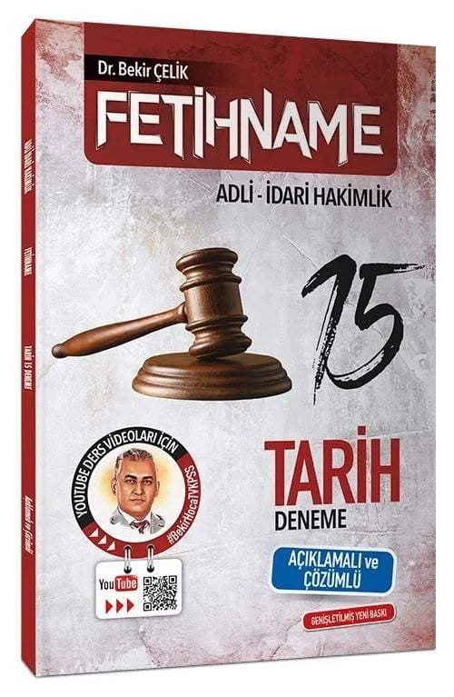 Bekir Çelik Adli İdari Hakimlik FETİHNAME Tarih 15 Deneme Çözümlü Bekir  Çelik